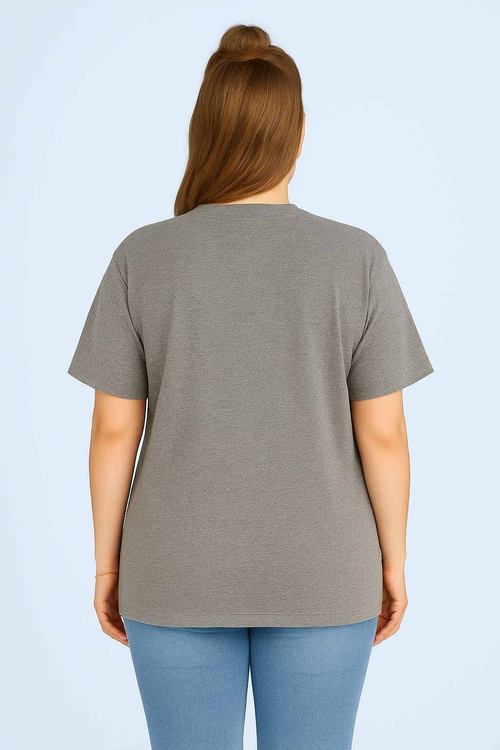 Grey Oversized Cotton T-Shirt for Unisex back View Women_optimized Grey-Oversized-Cotton-T-Shirt-for-Unisex-back-View-Women