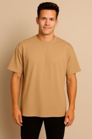 beige-oversized-cotton-tshirt-front-Men