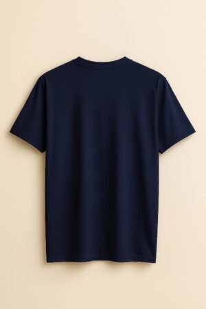 Navy blue unisex t-shirt with cartoon cat and dog graphic and bold “Chaos Coordinator – Professional Level” text, fun pet-themed design by Swankyss back view